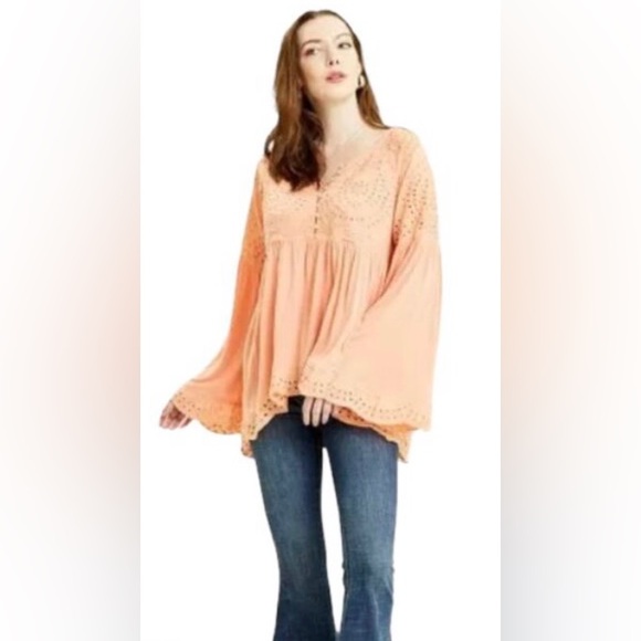 Free People, Sea of Love Blouse, Size M - Picture 4 of 10